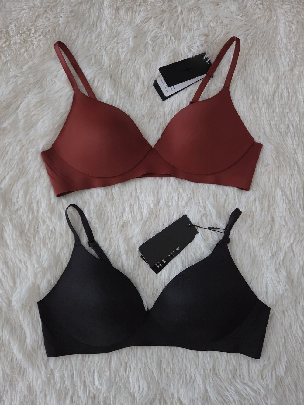EBY 3D Precision Bra 2 Pack Black & Red Size Small NWT